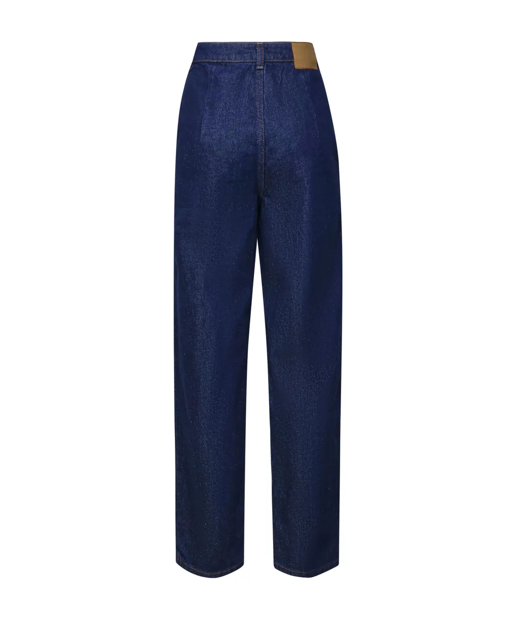 Tapered-Leg Jeans