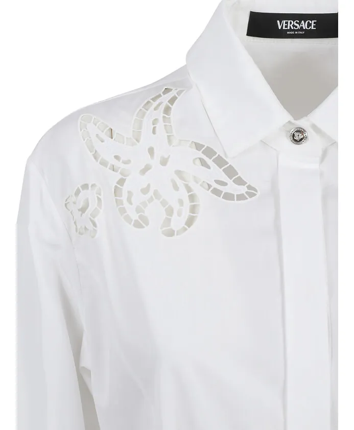 Broderie-Anglaise Cotton Shirtdress