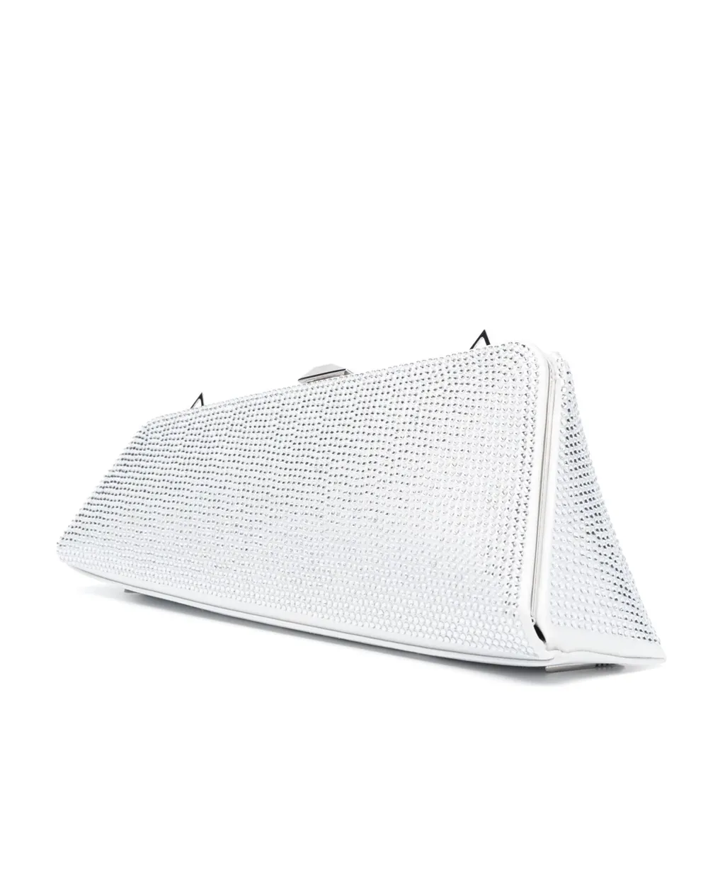 The Attico Long Night Embellished Asymmetric Clutch Bag