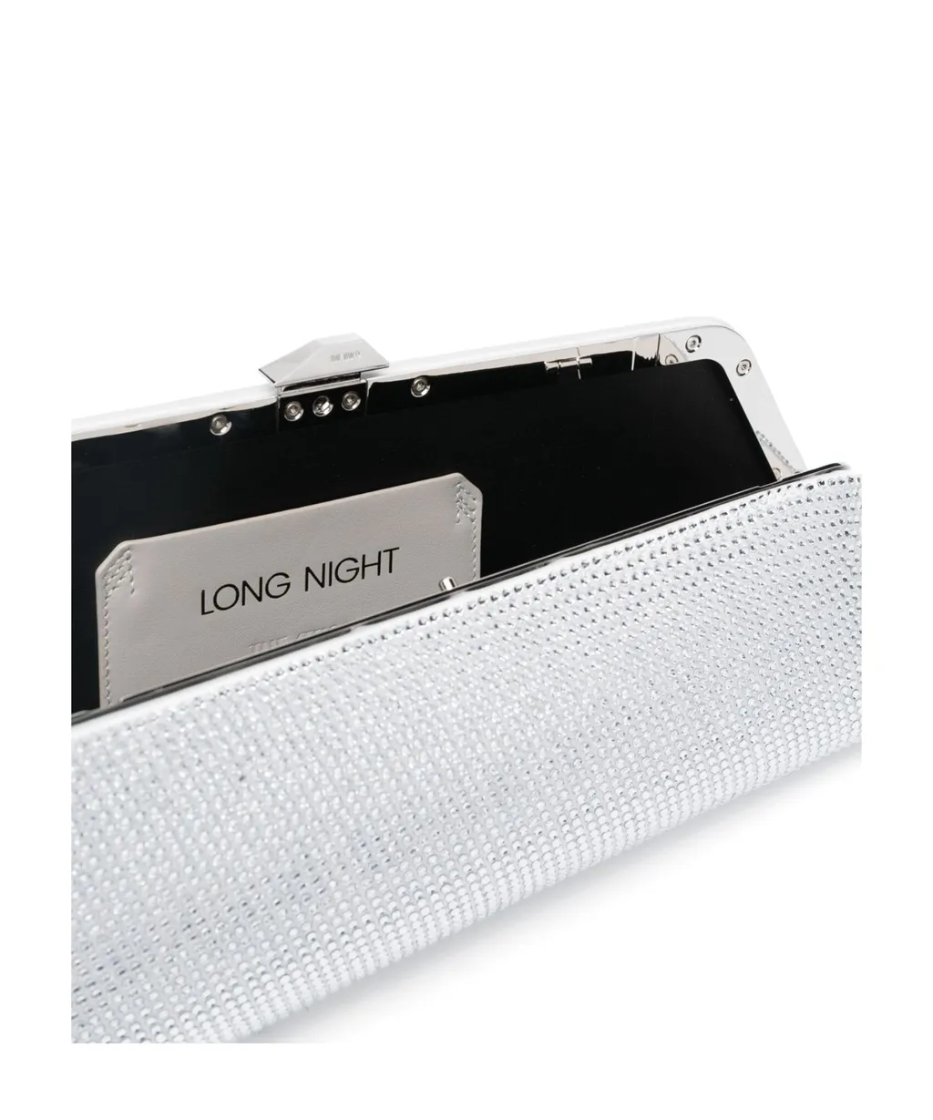 The Attico Long Night Embellished Asymmetric Clutch Bag