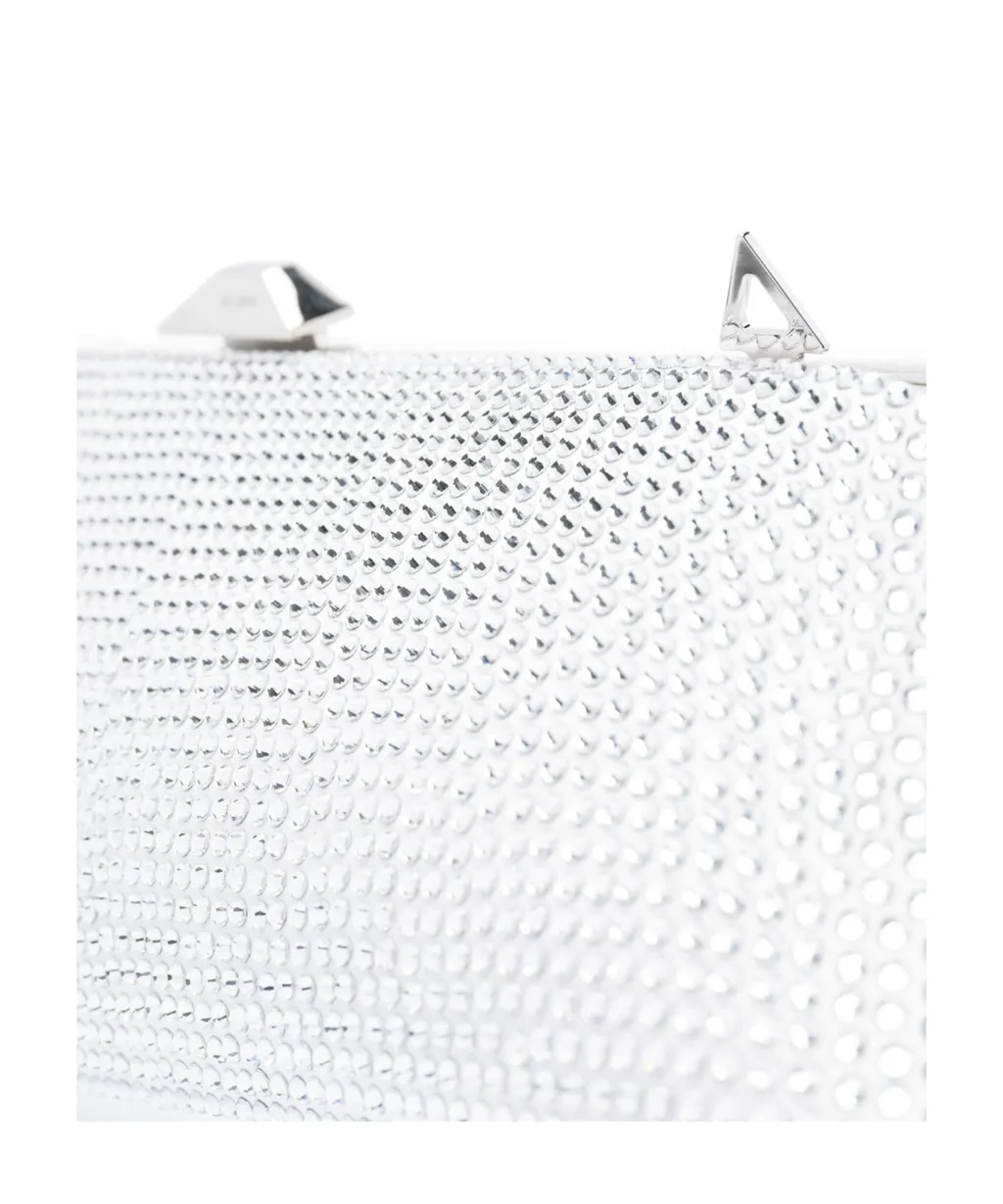 The Attico Long Night Embellished Asymmetric Clutch Bag