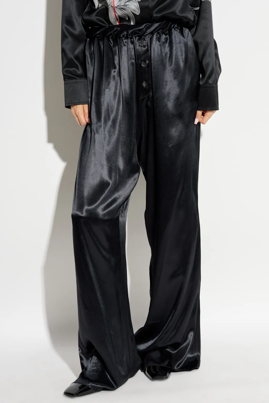 Elastic Waist Casual Pants