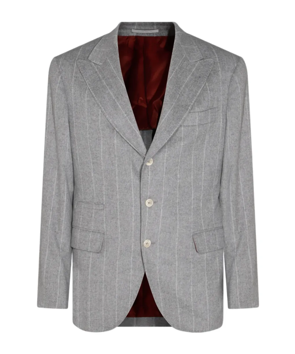 Brunello Cucinelli Single Breasted Tailored Blazer