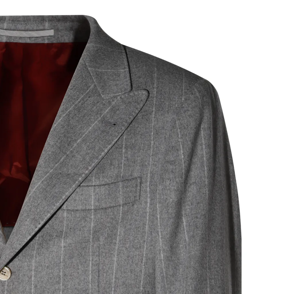 Brunello Cucinelli Single Breasted Tailored Blazer