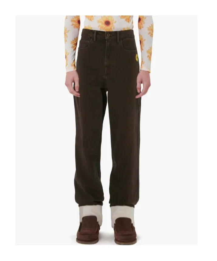 Jw Anderson Contrast Turn-Up Denim Jeans