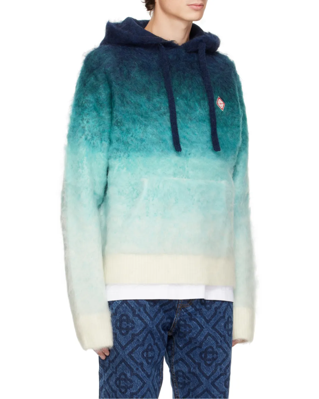 Casablanca Gradient Effect Drawstring Hoodie