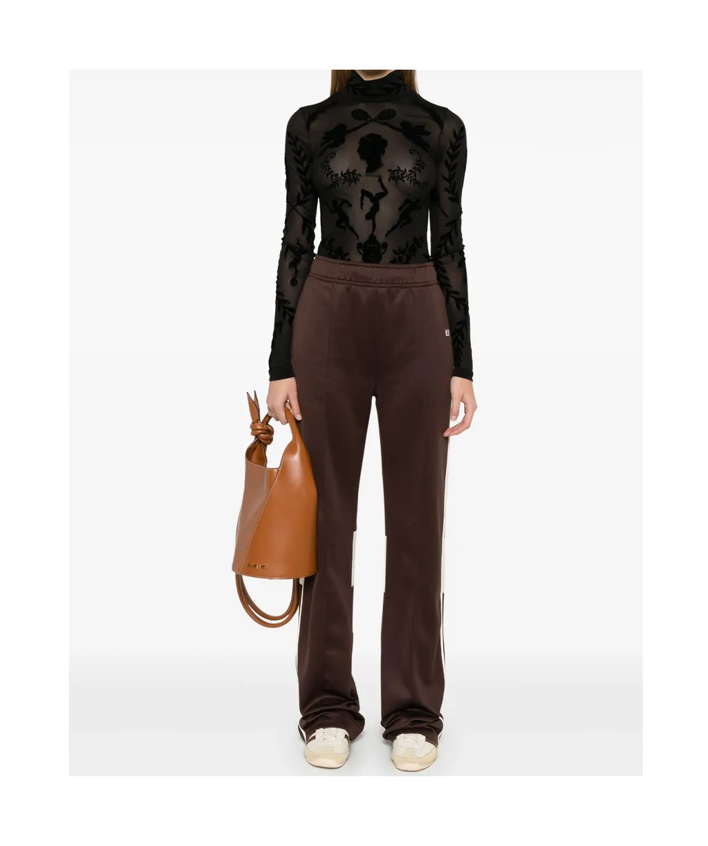 Casablanca Devor-Effect High Neck Bodysuit