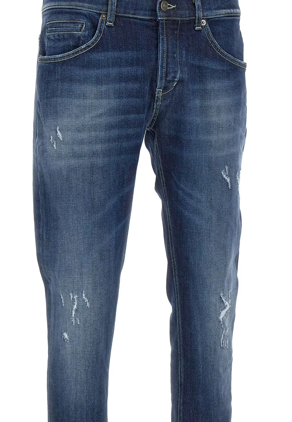 Dondup Distressed Straight-Leg Jeans