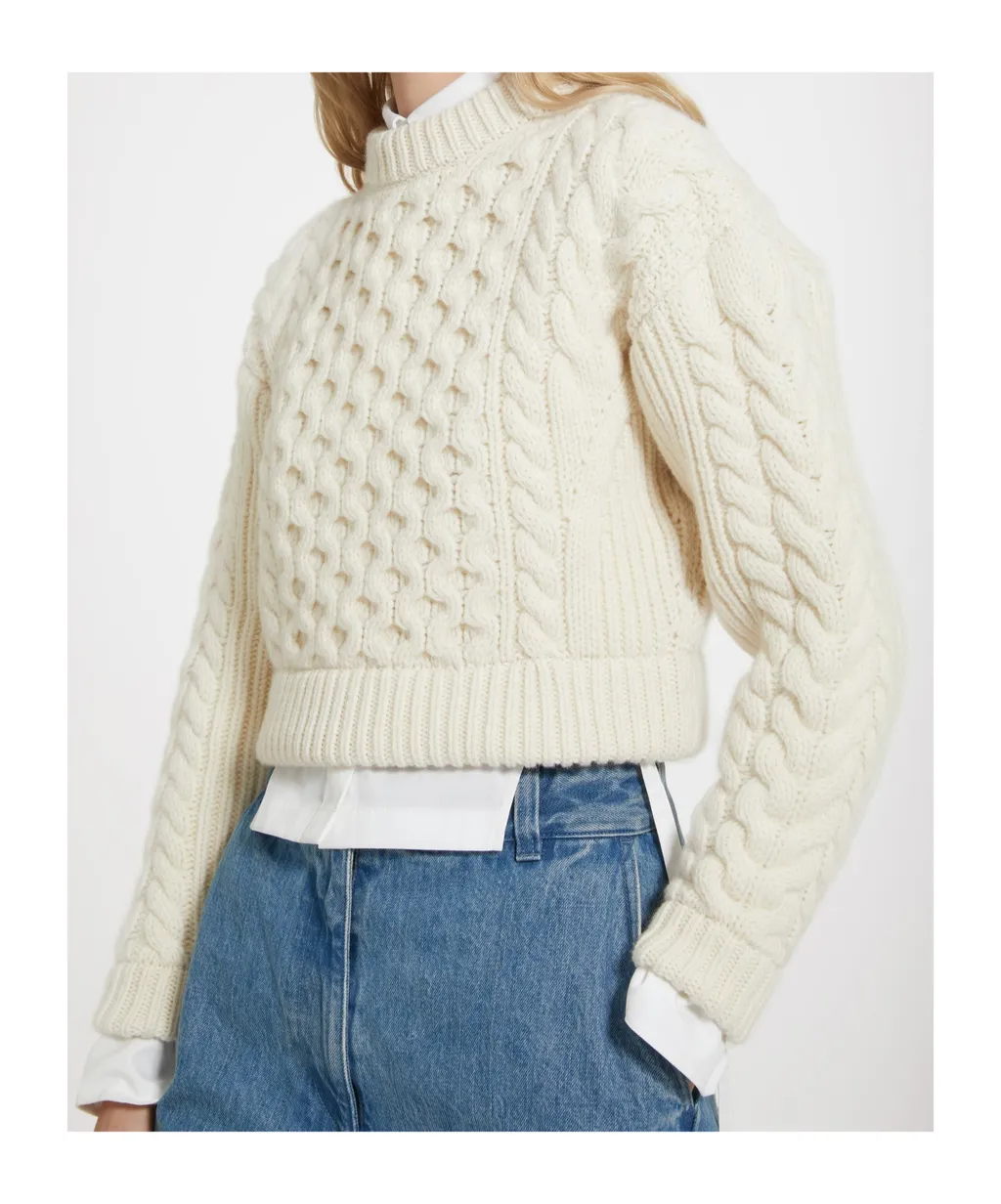 Patou Cable Knit Jumper