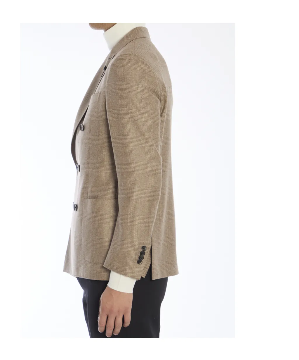 Lardini Prince Of Wales Checked Tailored Blazer
