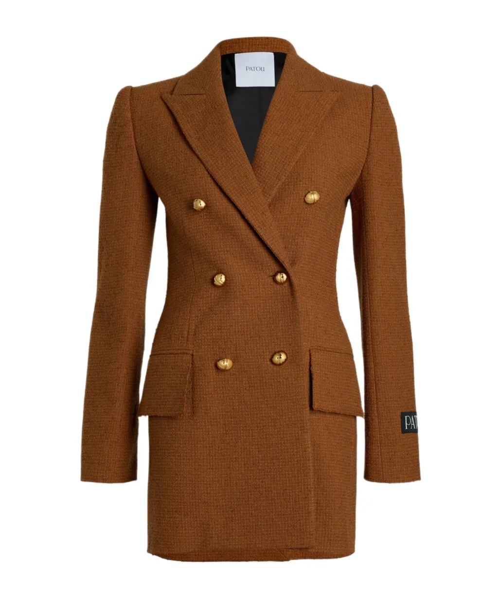 Patou Collared Button-Up Coat