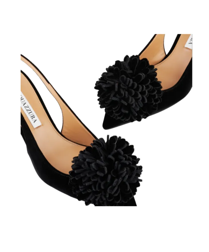 Aquazzura Couturier Pointed-Toe Slingback Pumps