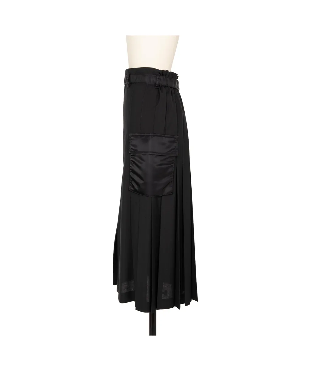 Sacai Zip-Detailed Belted Cargo Midi Skirt