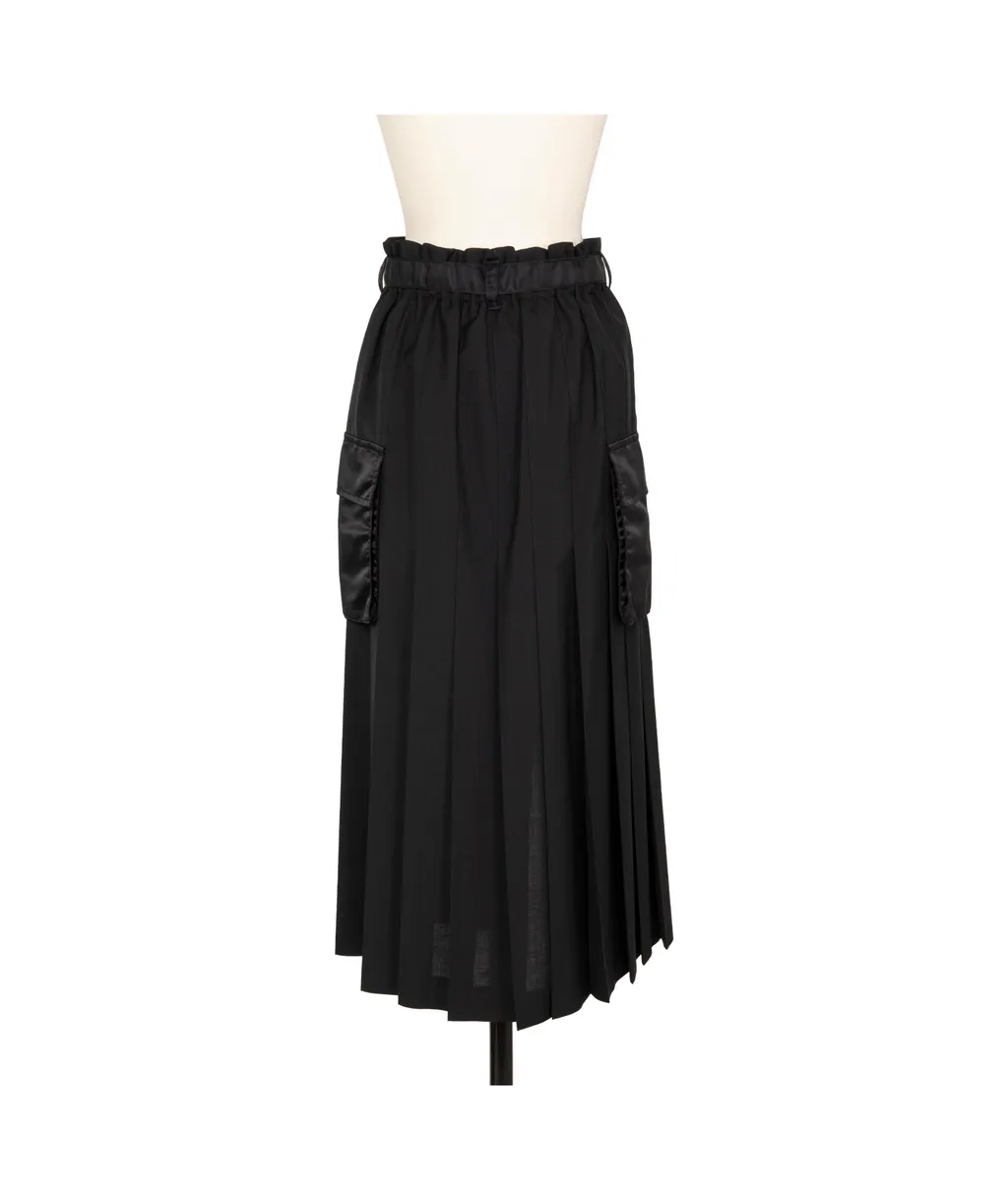 Sacai Zip-Detailed Belted Cargo Midi Skirt