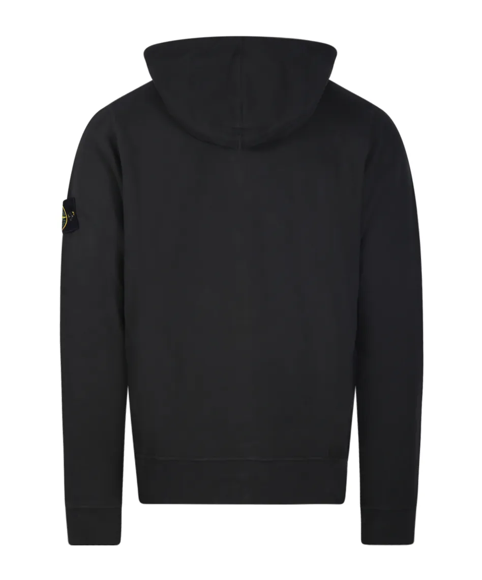 Stone Island Logo Patch Zip-Up Hoodie
