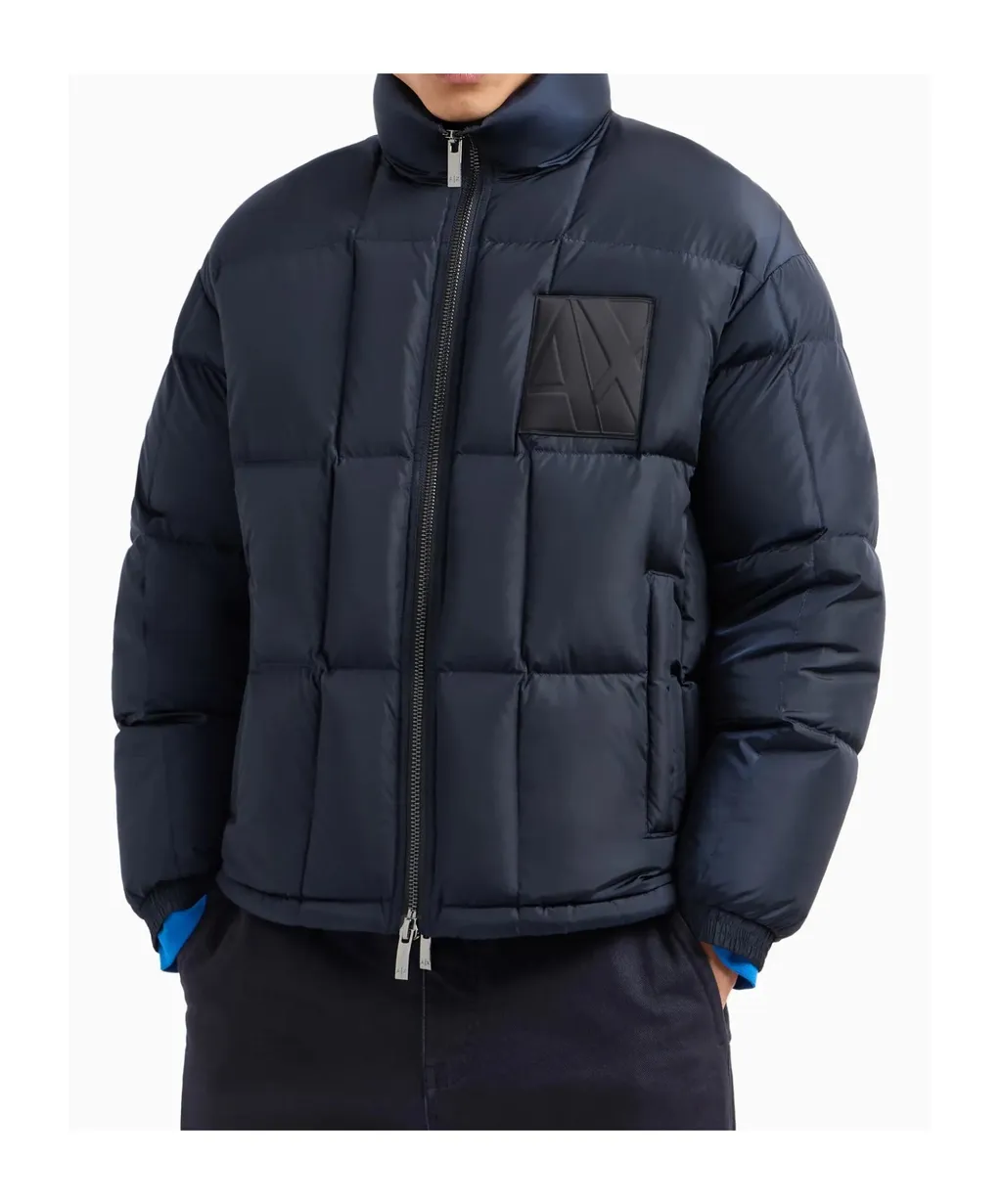 Padded Logo-Patch Jacket