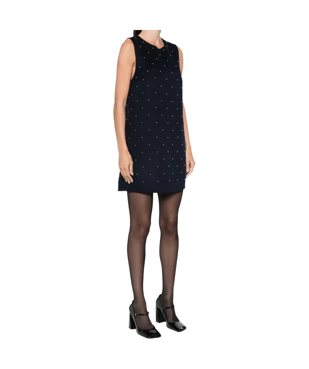 Stud-Embellished Dress