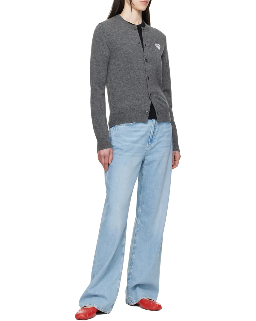 Long-Sleeved Knitted Cardigan