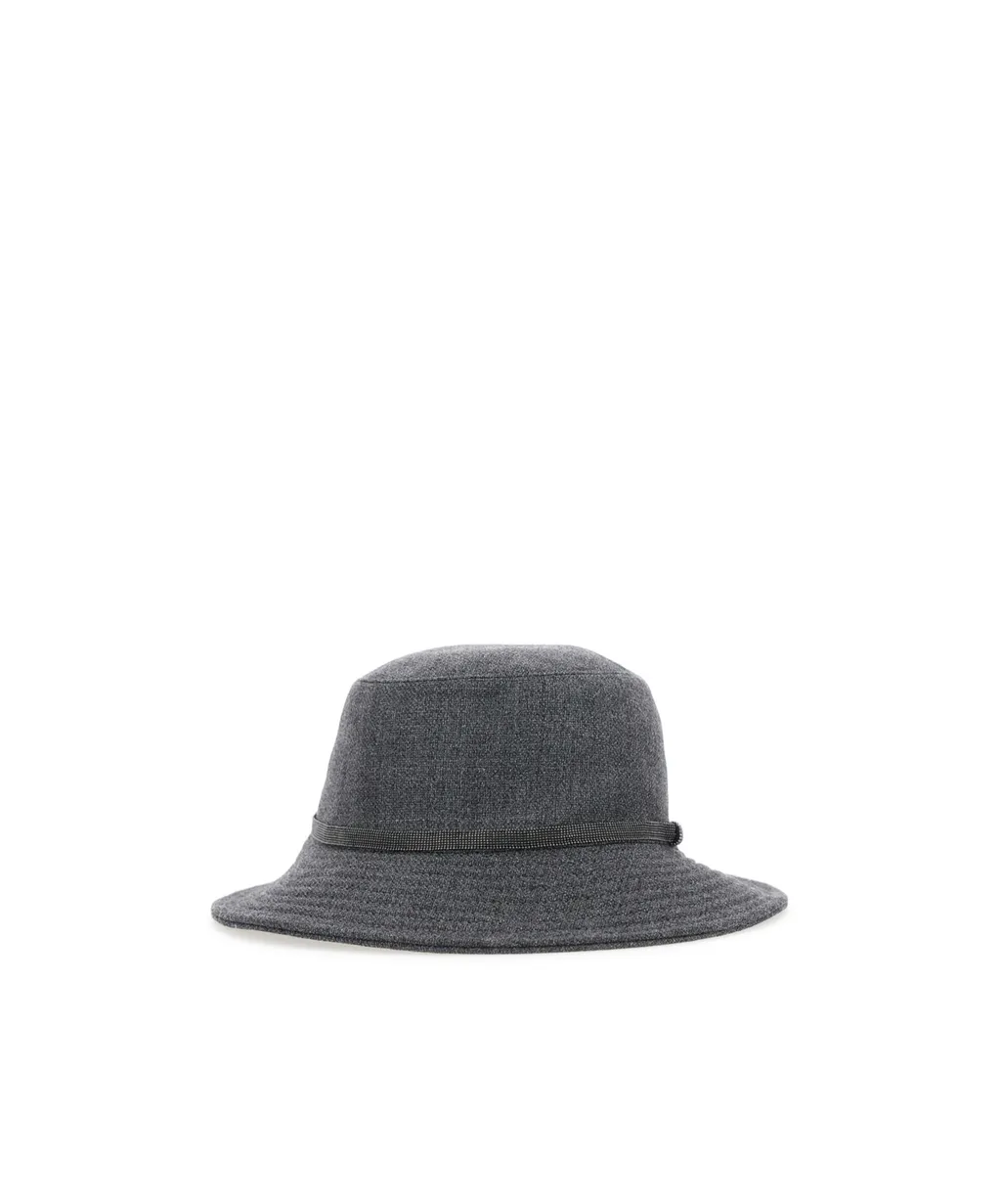 Brunello Cucinelli Monile Wide Brim Hat