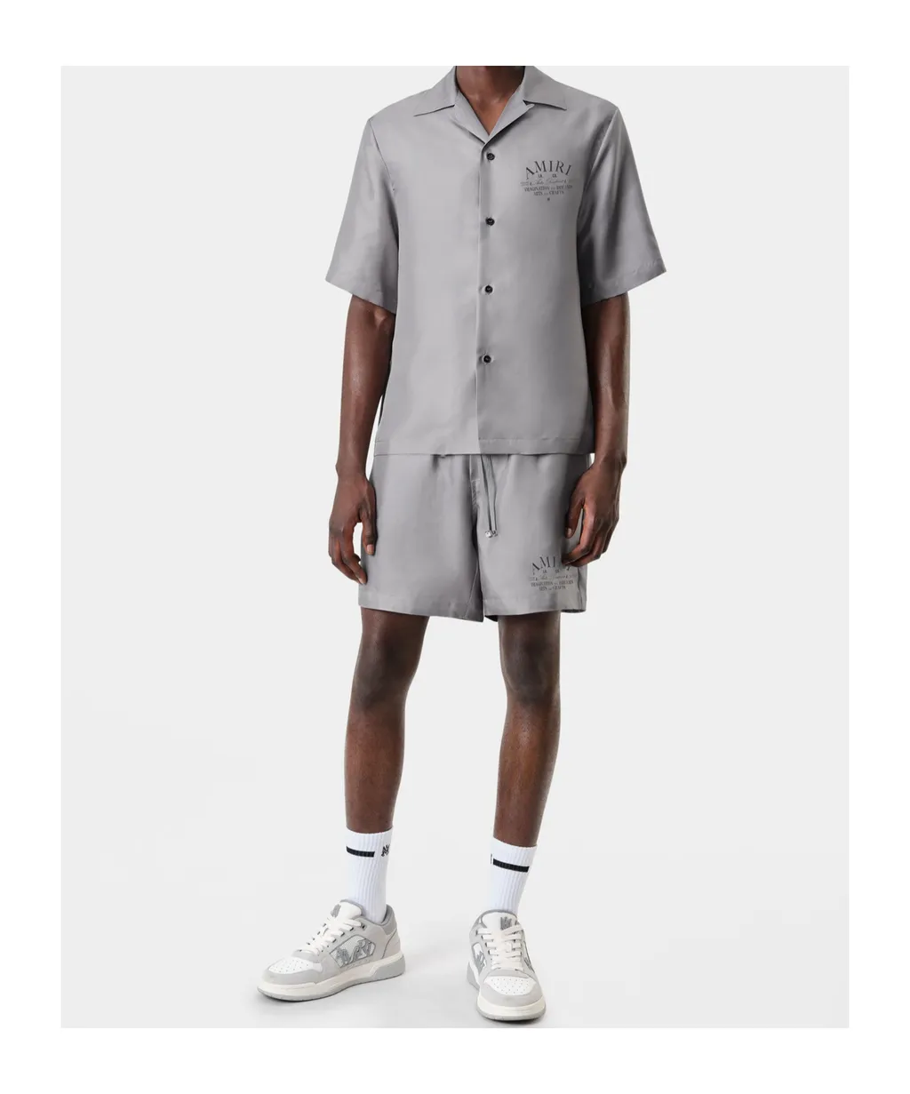 Amiri Logo Printed Swim Shorts
