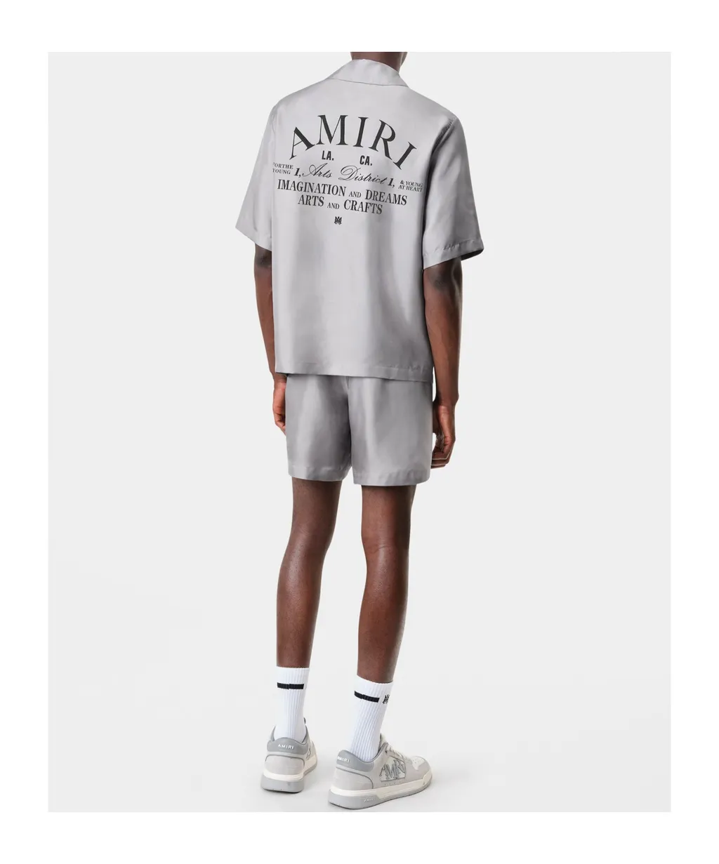 Amiri Logo Printed Swim Shorts