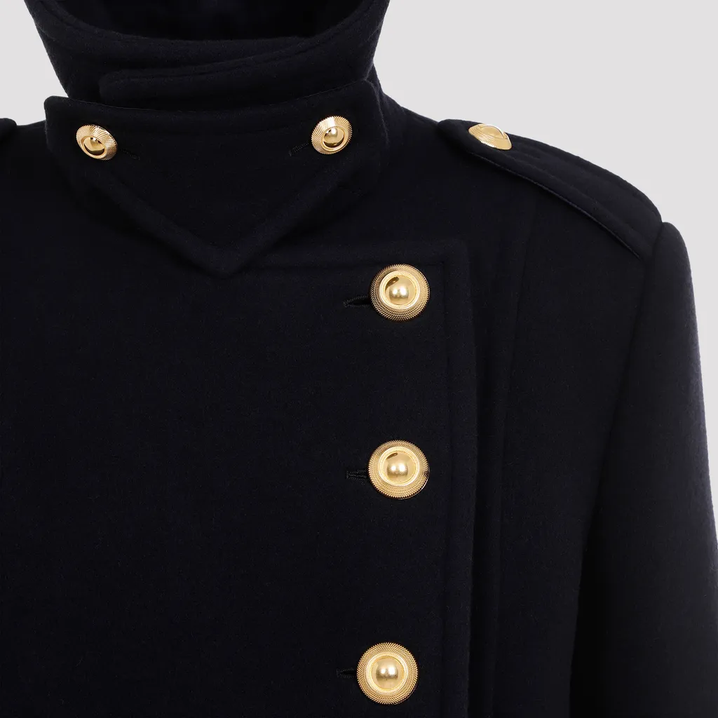 Tom Ford Button-Detailed High Neck Jacket