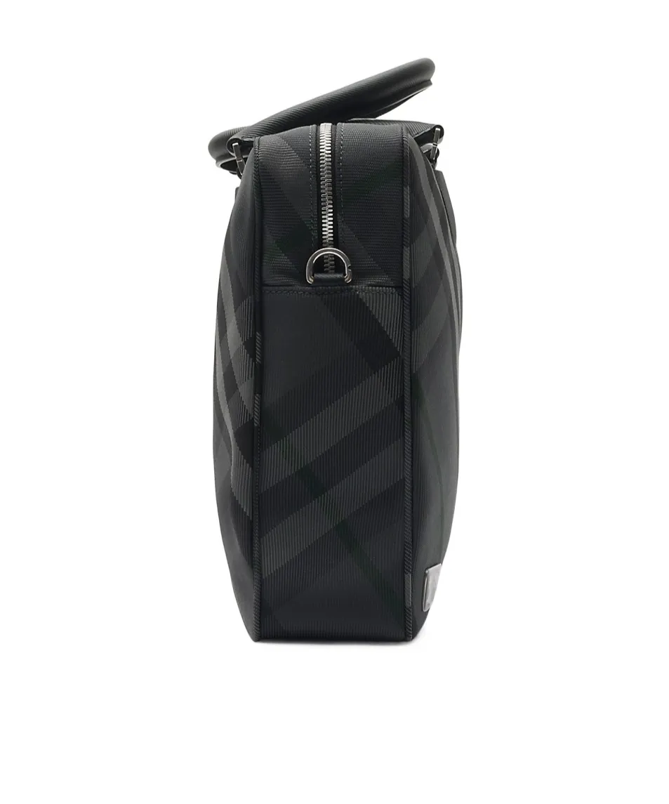 Burberry Grid Check Briefcase