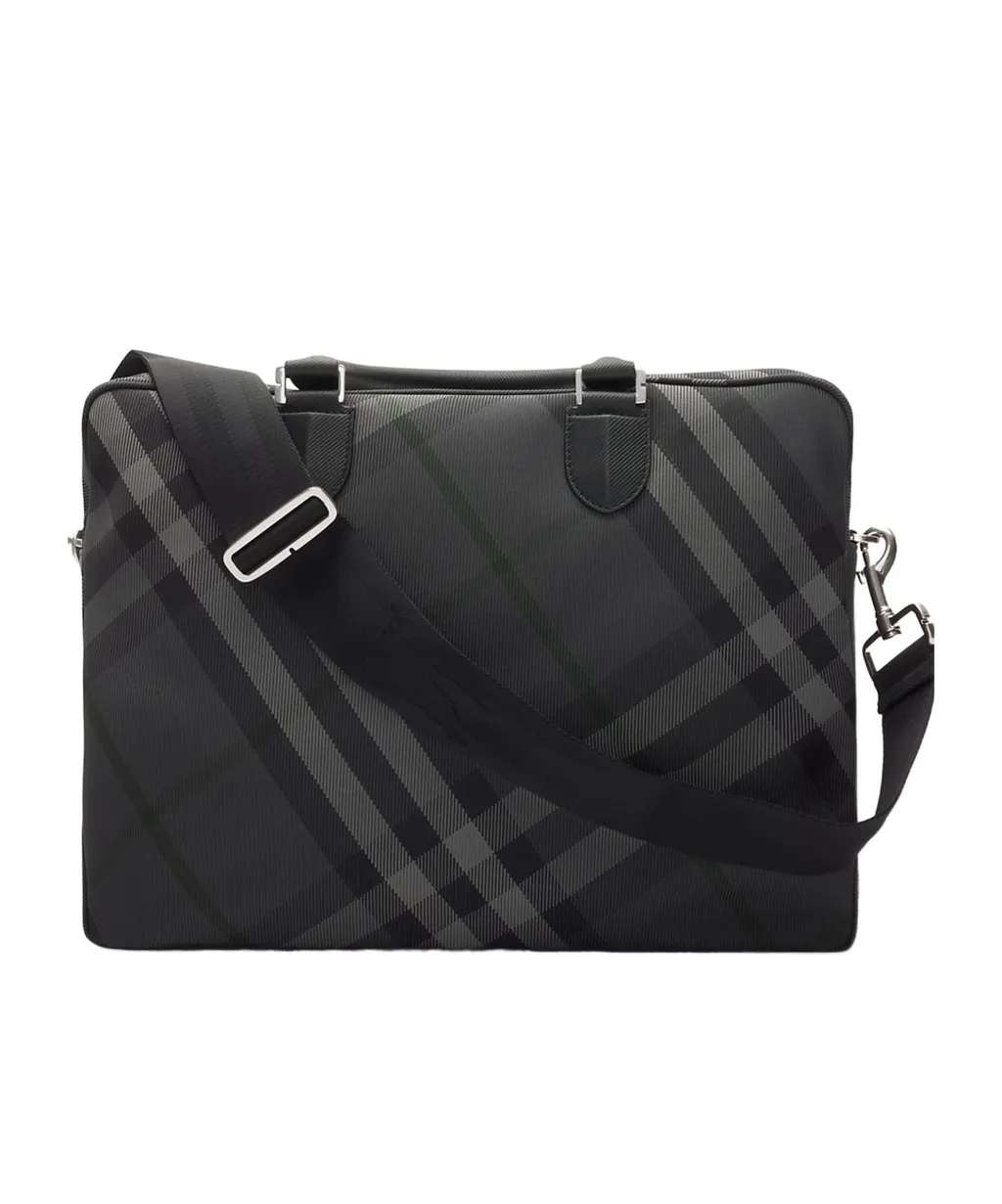 Burberry Grid Check Briefcase