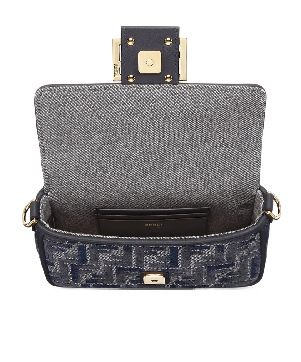 Dark Blue Ff Chenille Bag