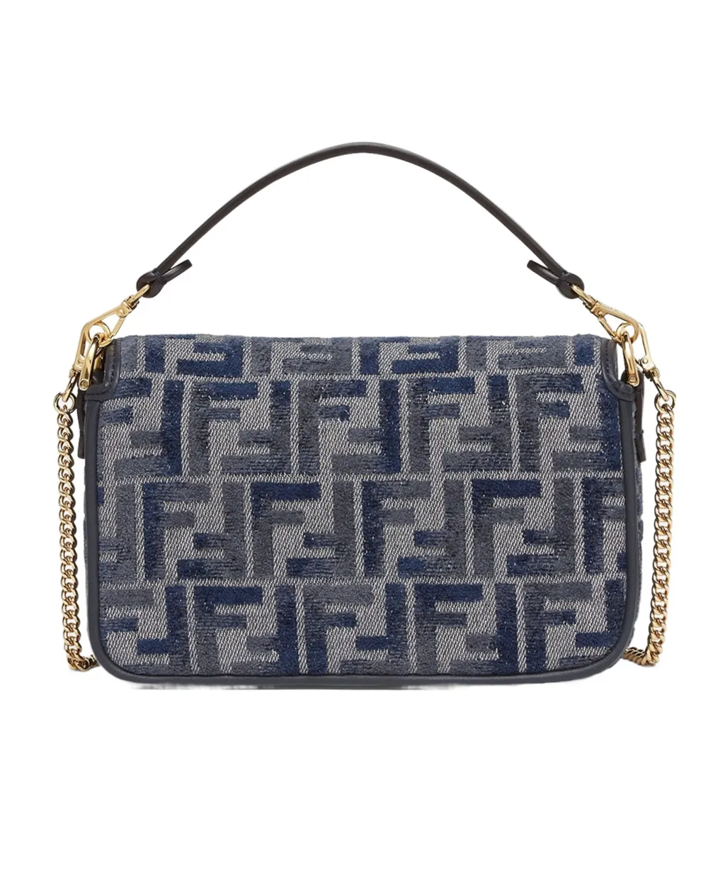 Dark Blue Ff Chenille Bag