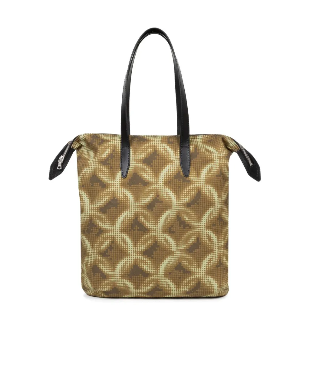 Chain-Print Cotton Tote Bag