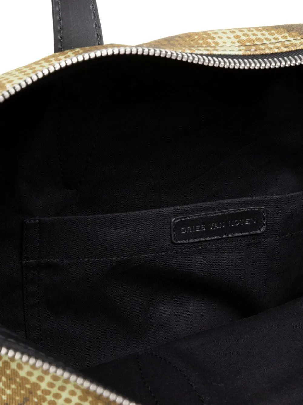 Chain-Print Cotton Tote Bag