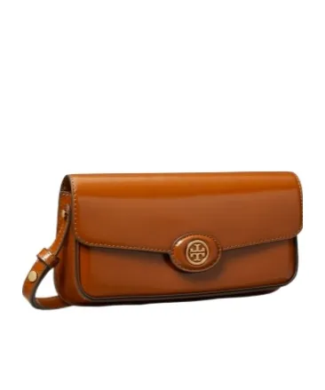 Tory Burch Robinson Spazzolato Rectangular Shoulder Bag
