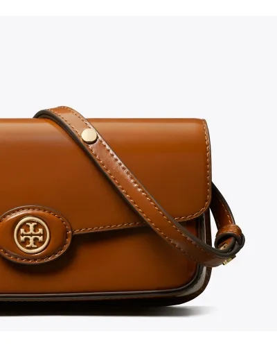 Tory Burch Robinson Spazzolato Rectangular Shoulder Bag