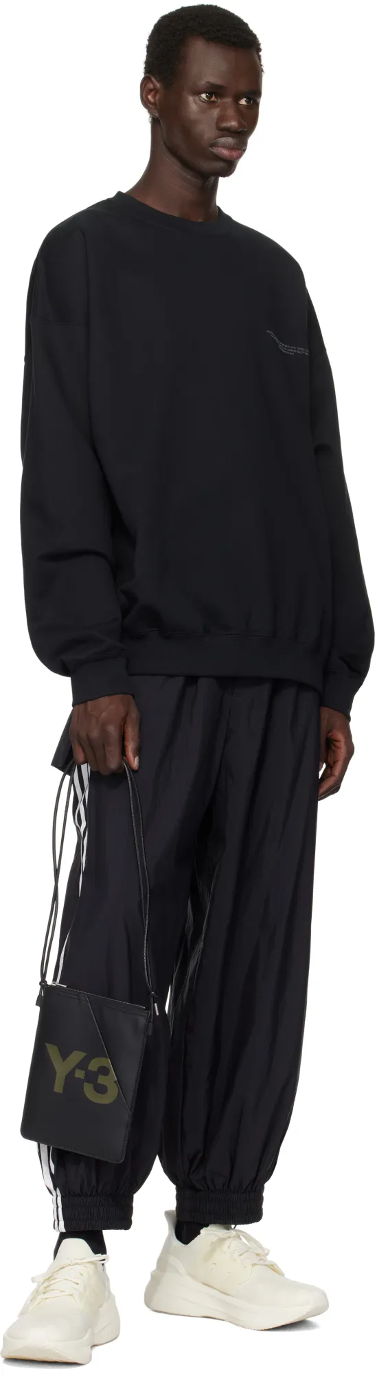 Y-3 Logo Printed Shoulder Bag