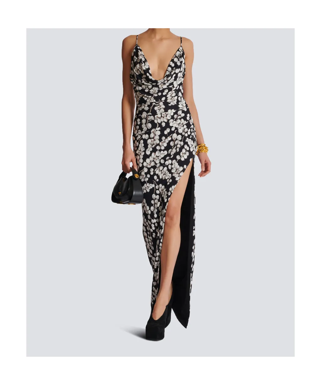 Long Dress With Redcurrant Print