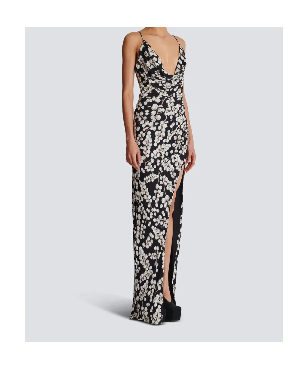 Long Dress With Redcurrant Print