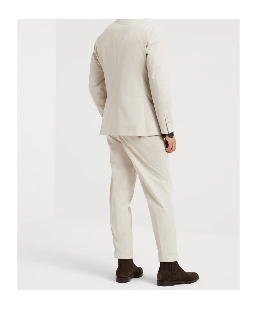 Brunello Cucinelli Single-Breasted Gabardine Suit