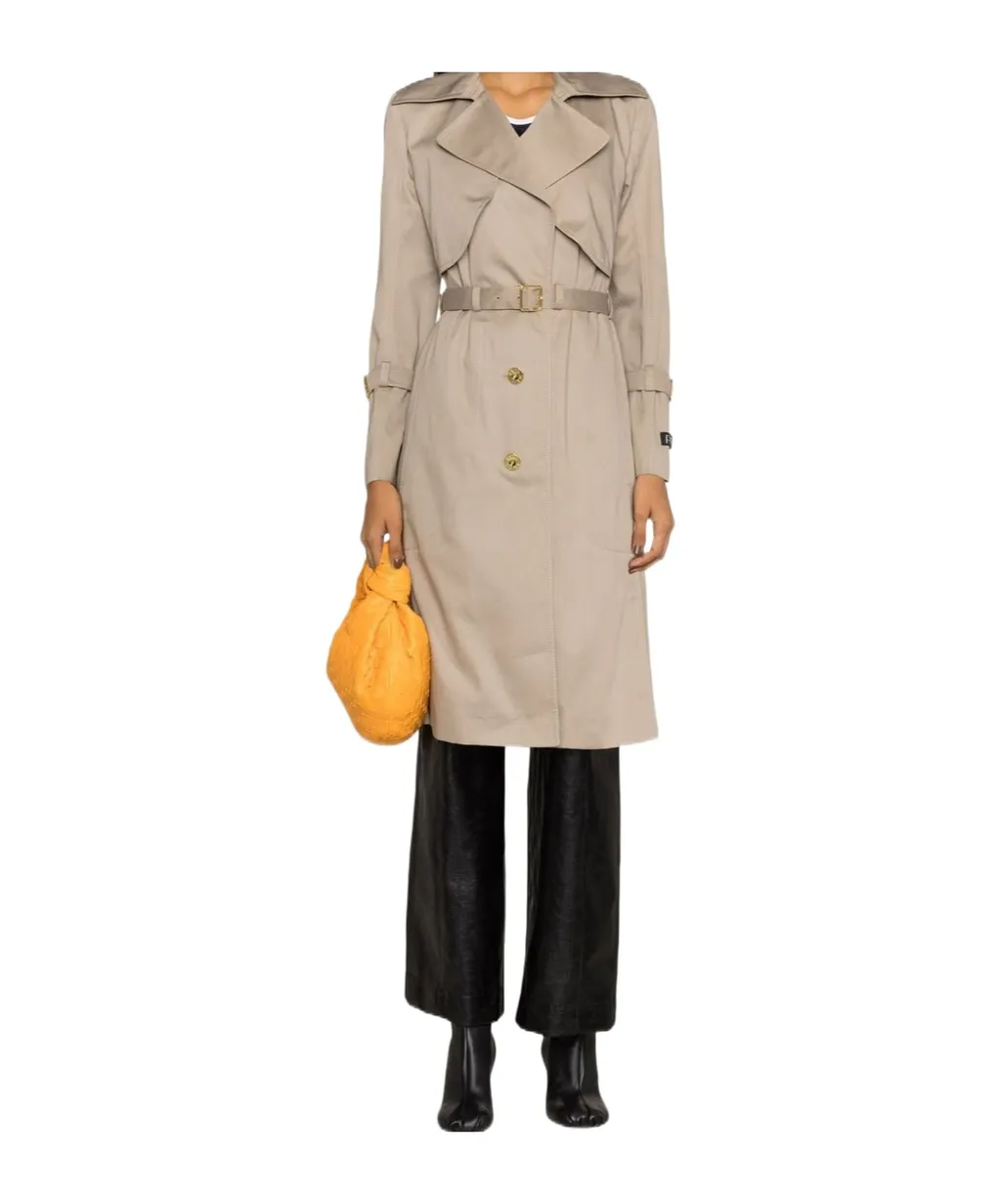 Patou Mid Length Single-Breasted Trench Coat