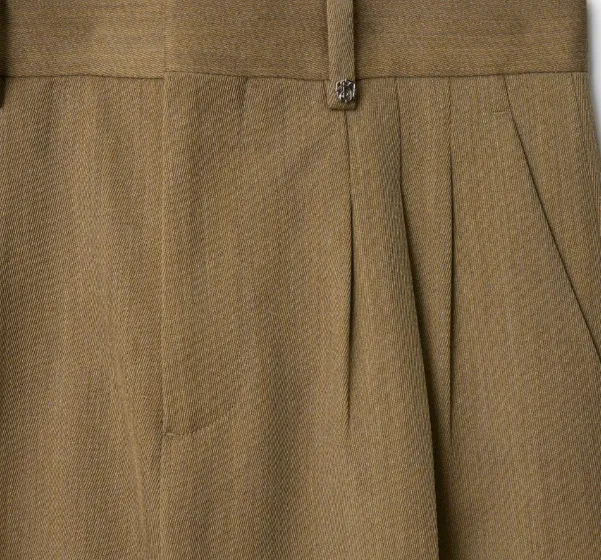 Burberry Wide-Leg Pleat Detailed Tailored Trousers