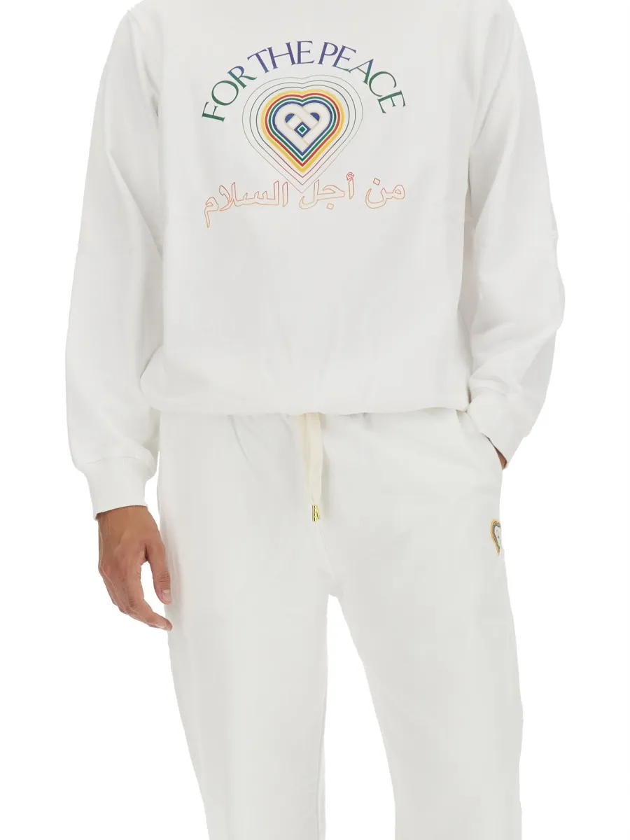 Casablanca For The Peace Gradient Effect Sweatshirt