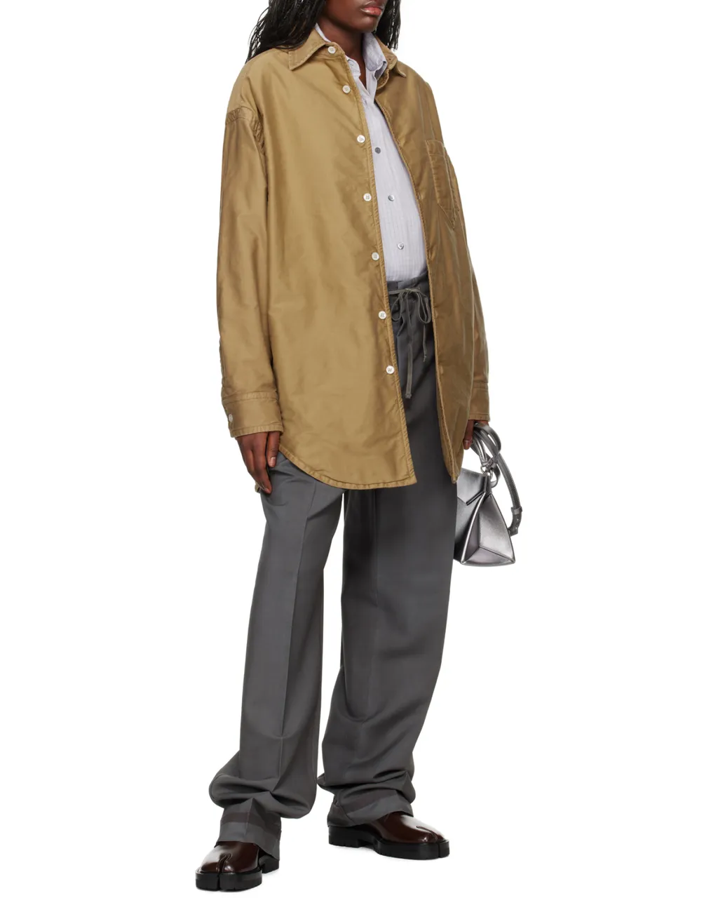 Maison Margiela Drawstring Straight-Leg Trousers