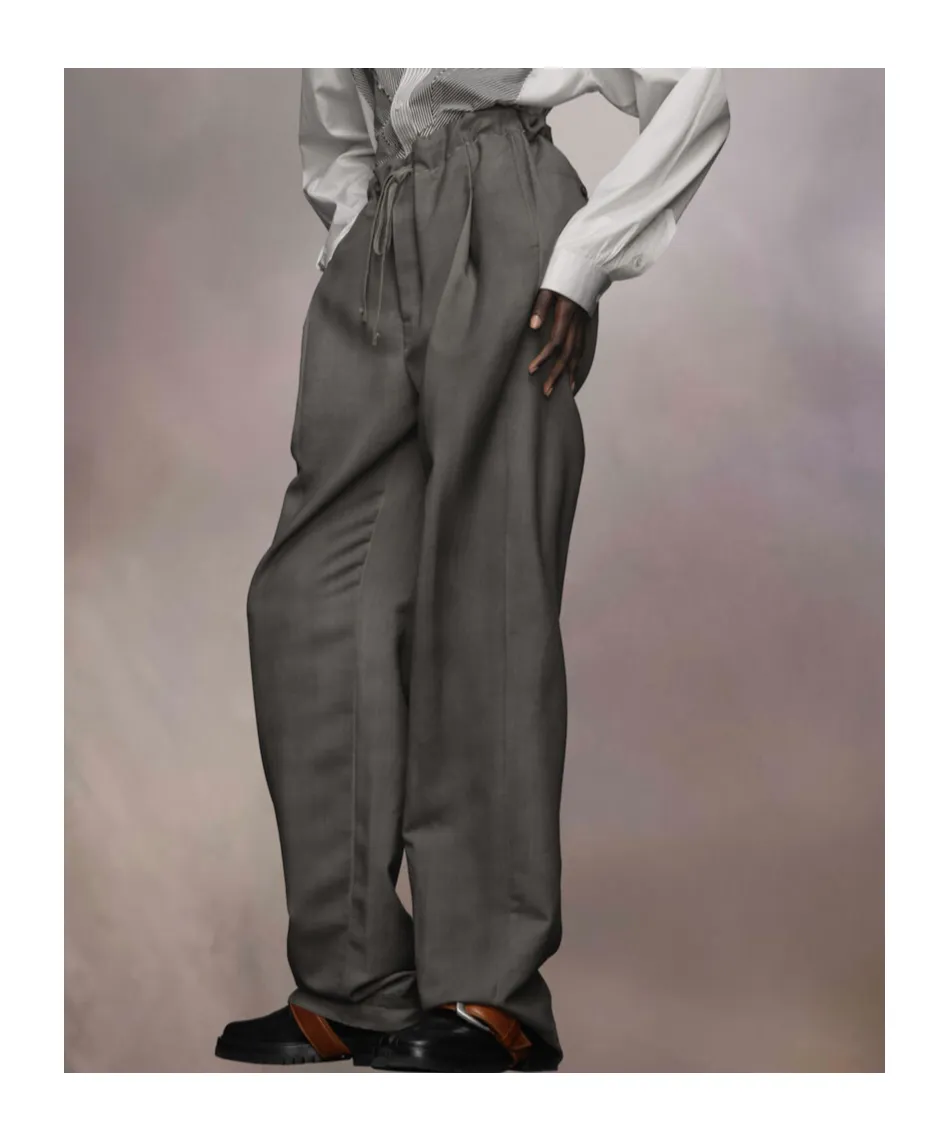 Maison Margiela Drawstring Straight-Leg Trousers
