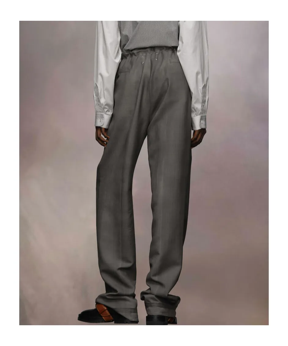 Maison Margiela Drawstring Straight-Leg Trousers