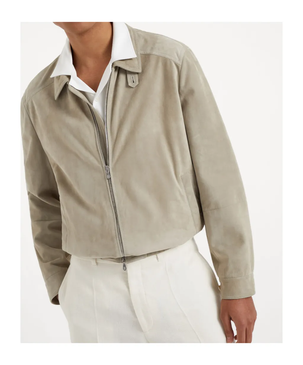 Brunello Cucinelli Zipped Bomber Jacket