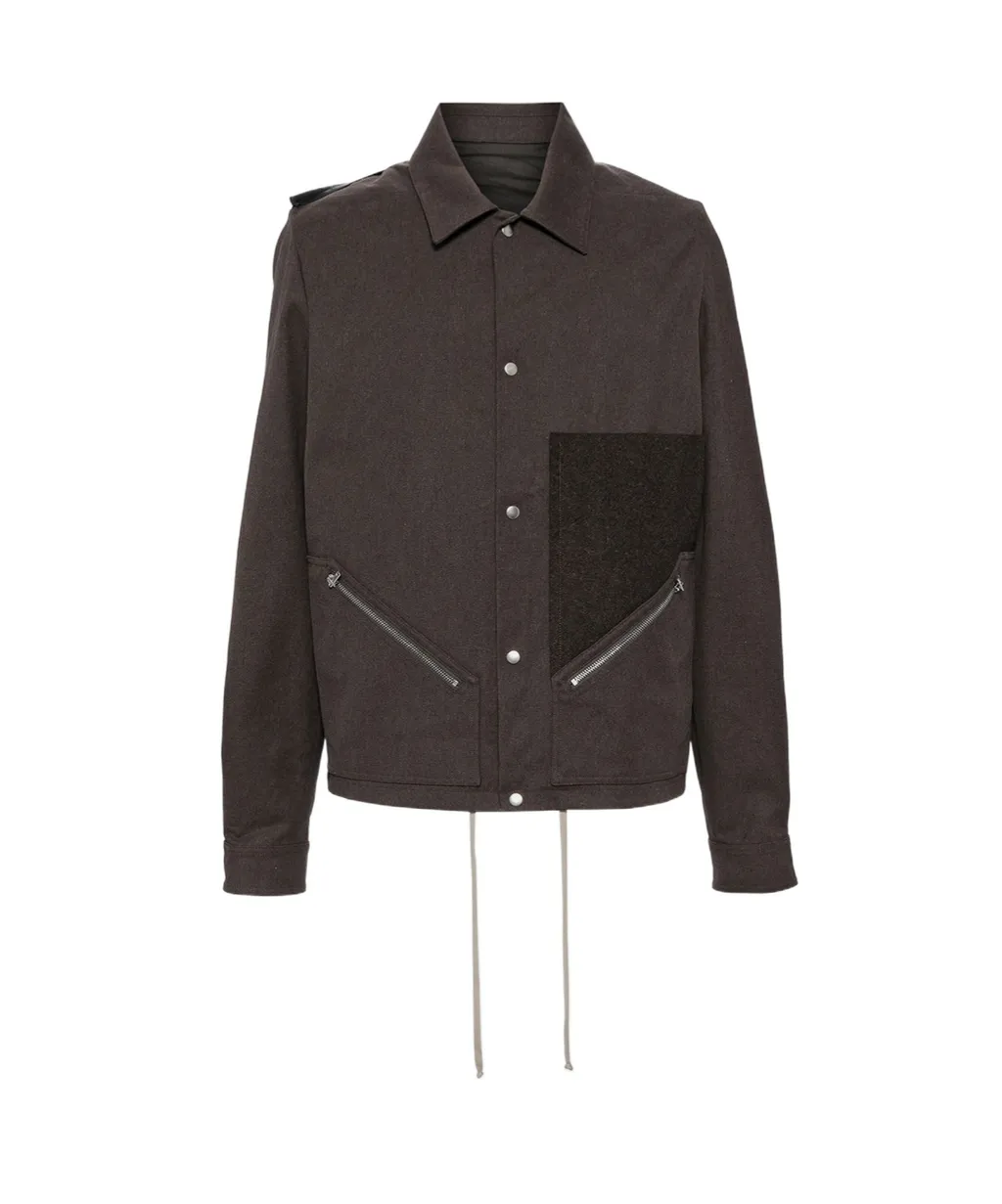 Rick Owens Tour Snap Front Straight Hem Jacket