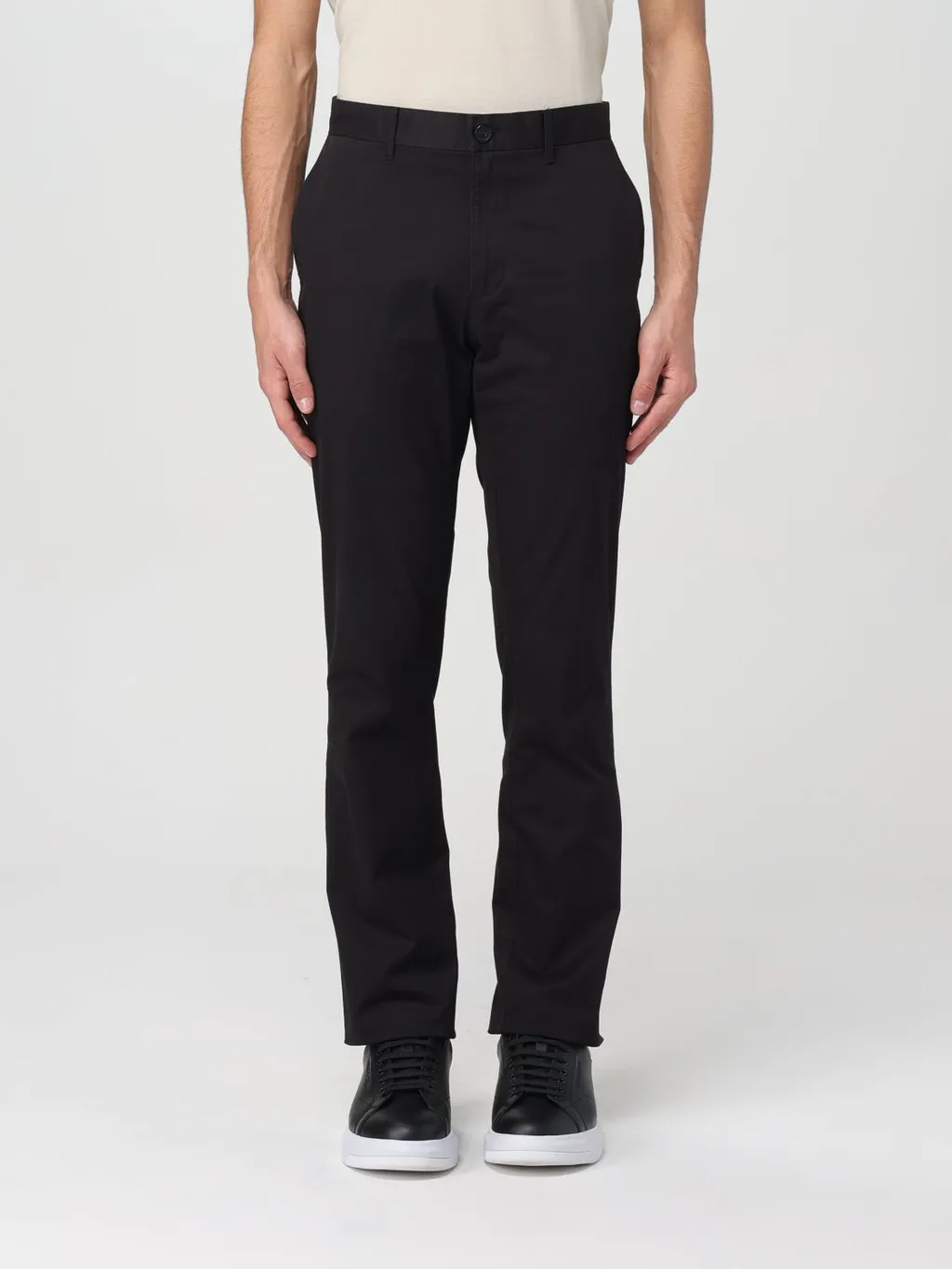 Michael Kors Logo Embroidered Straight Leg Pants