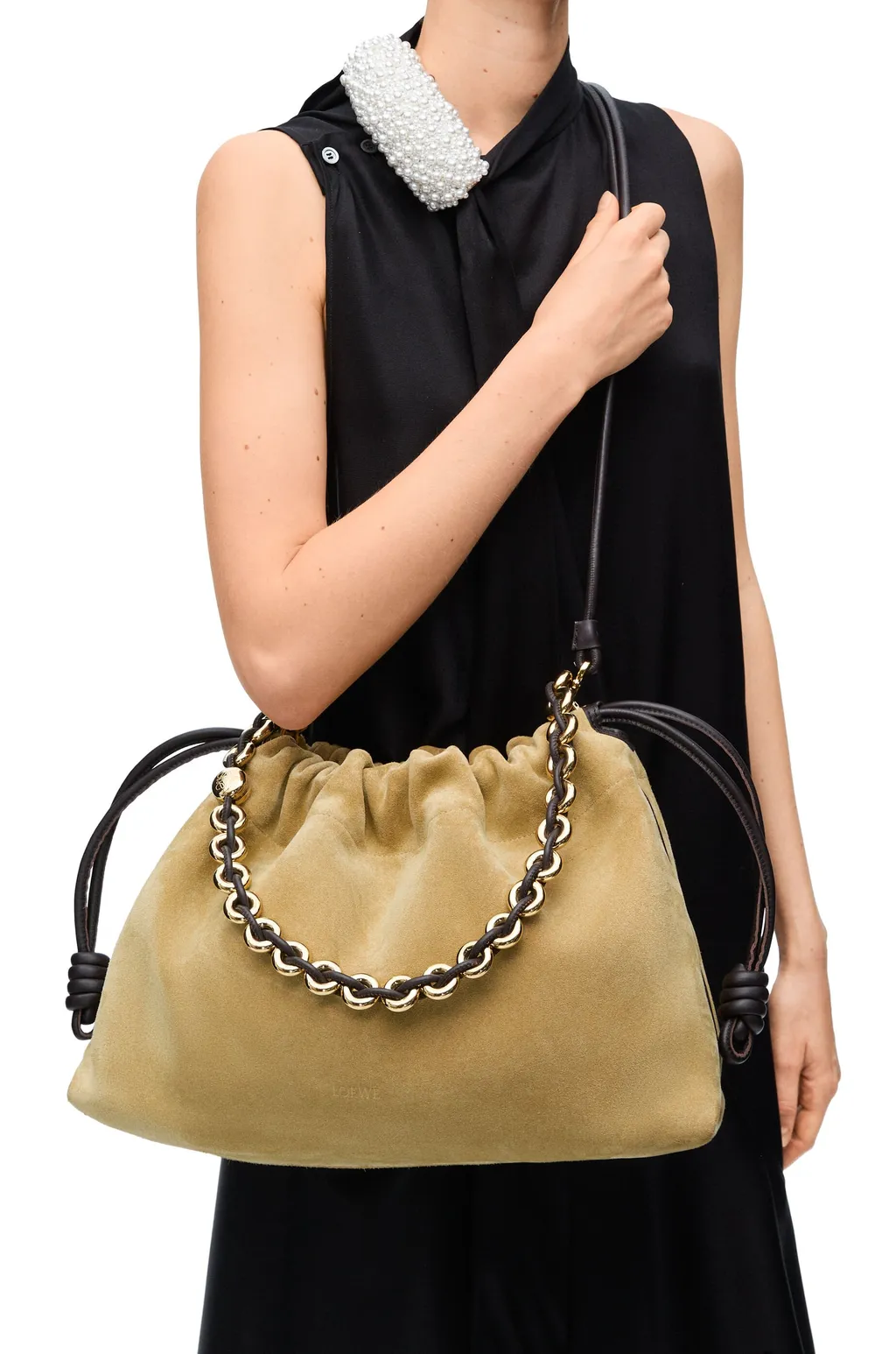 Loewe Flamenco Drawstring Large Shoulder Bag