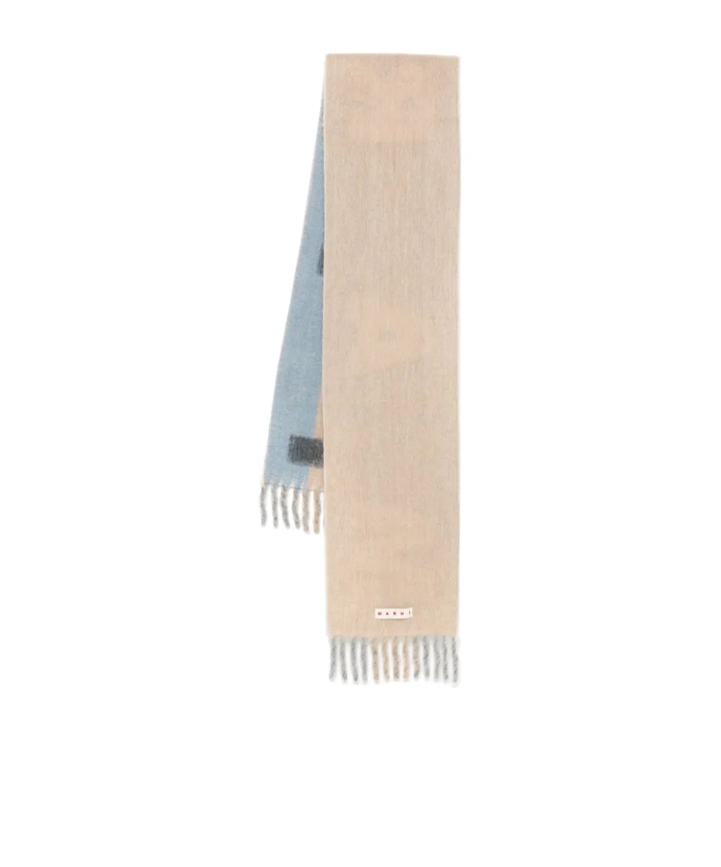 Logo Striped Scarf