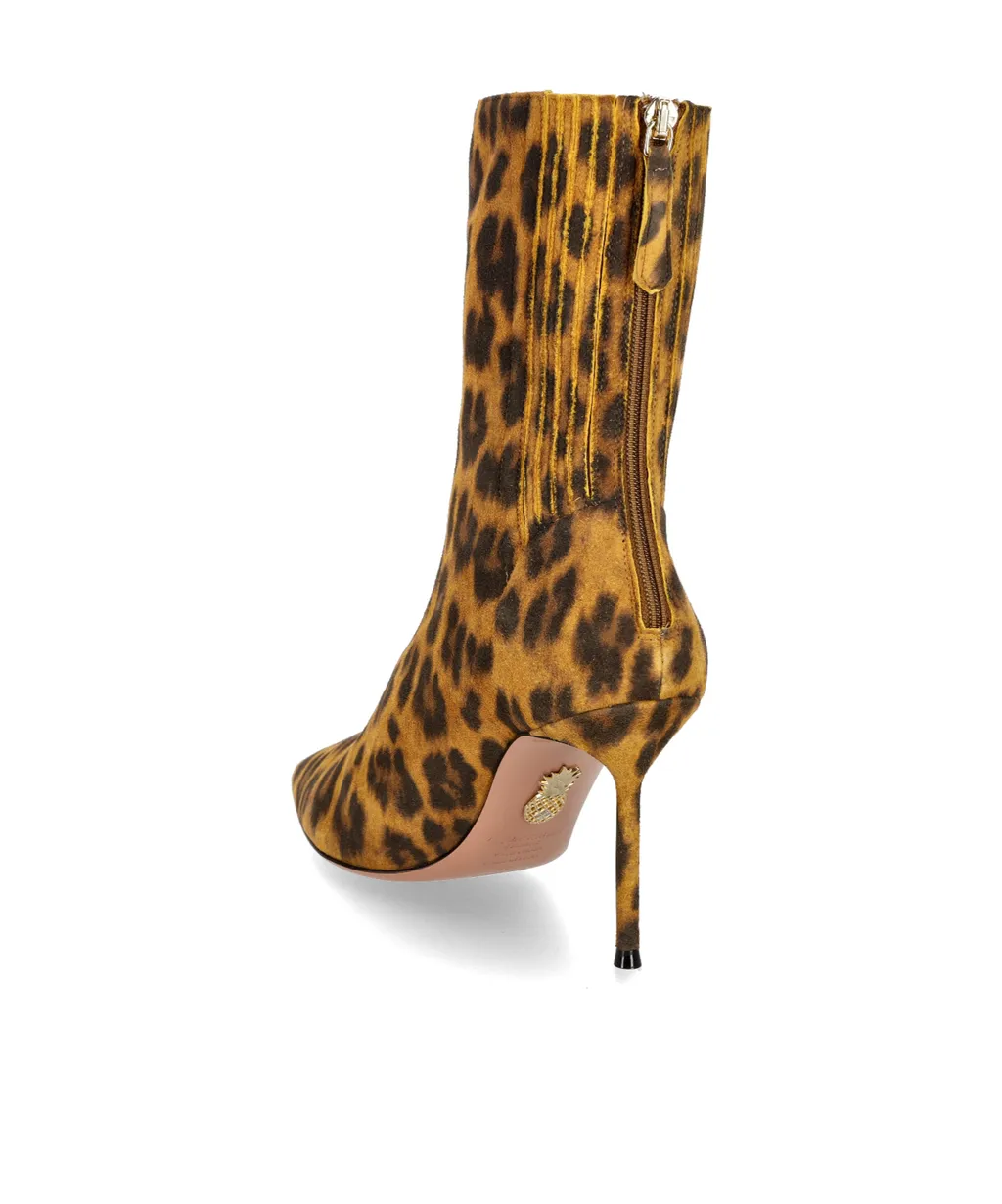 Aquazzura Leopard Printed Anckle Boots